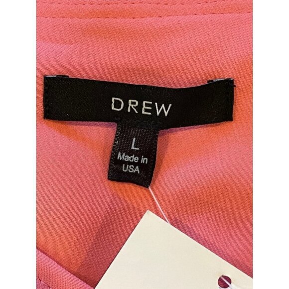 Drew by Anthropologie Pink Sleeveless Tie Waist Morgan Dress Size L - Picture 7 of 11